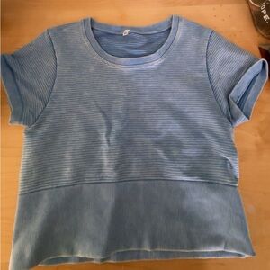 Aerie Blue Striped Women's Top